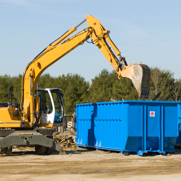 are there any restrictions on where a residential dumpster can be placed in Sampson County North Carolina